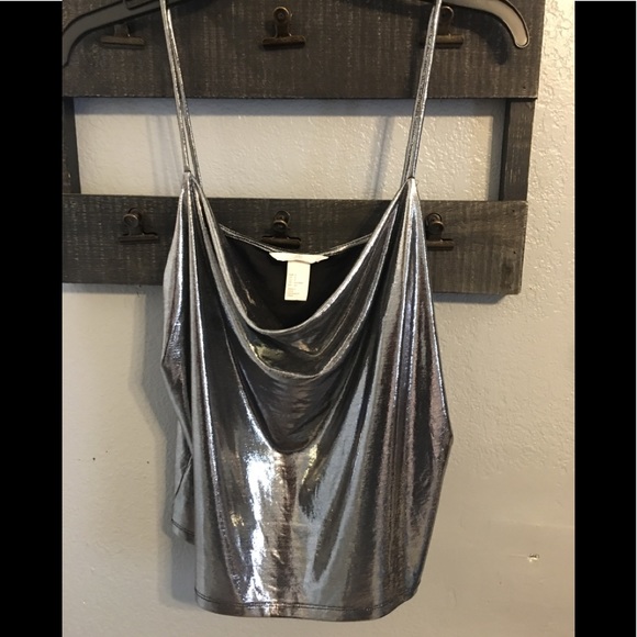 H&M Tops - H&M Silver Tank Top